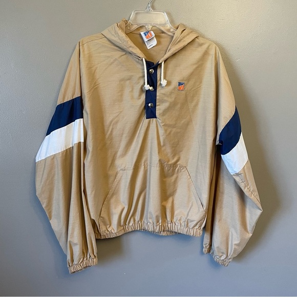 Vtg PAC 10 Football Duo Skin Lightweight Hooded Pullover Large - Picture 1 of 12